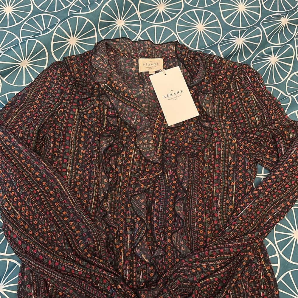 Sezane Celine Blouse XS NWT - Picture 4 of 6